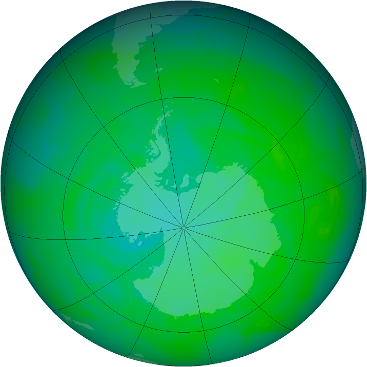 Ozone Map 1991-12-09